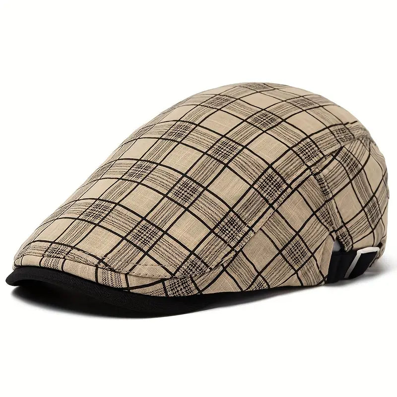 Diego|  Gorro vintage a Cuadros Ajustable