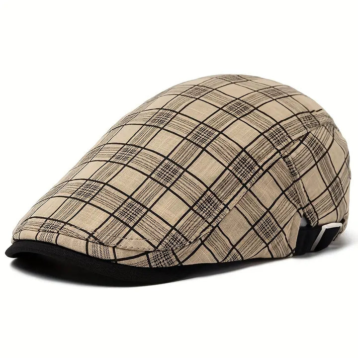 Diego|  Gorro vintage a Cuadros Ajustable