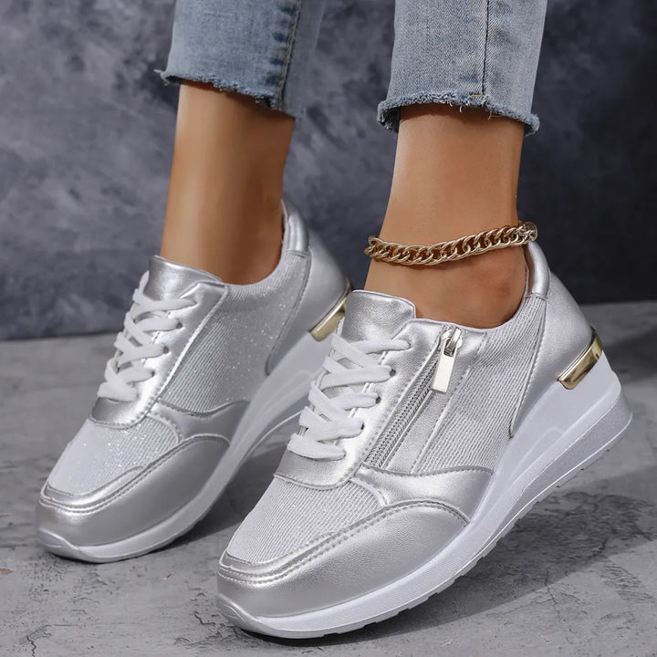 Ana | Nuevas zapatillas ortopédicas con cordones y cierre lateral con cremallera para mujeres