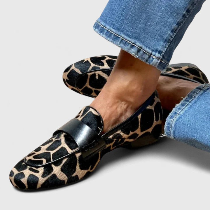 Marina | Mocasines Ortopédicos Premium de Mujer con Estampado Animal