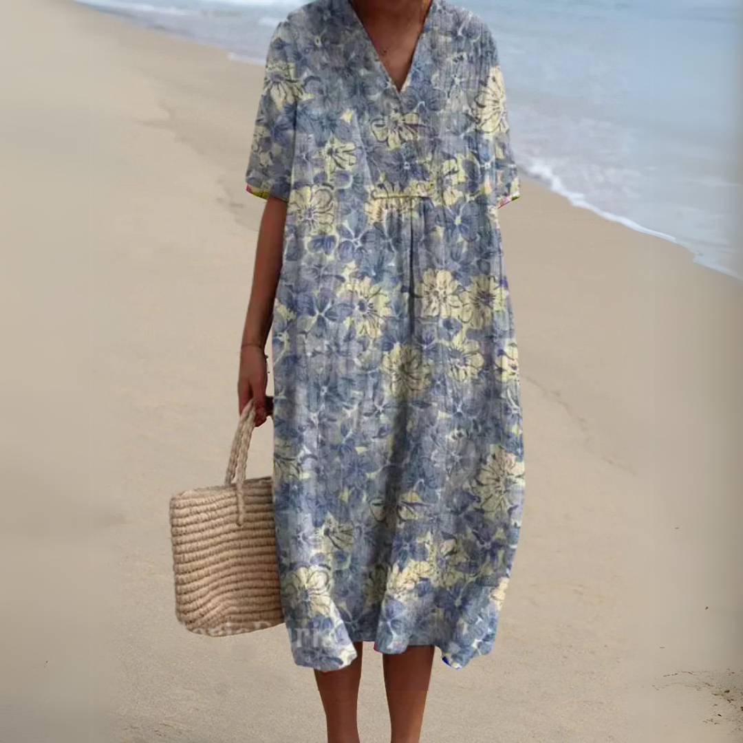 Azul claro floral / 3XL