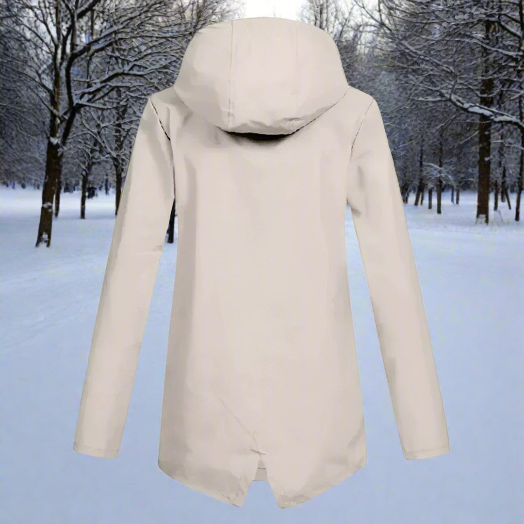 Viviana | Chaqueta Impermeable con Capucha y Cremallera