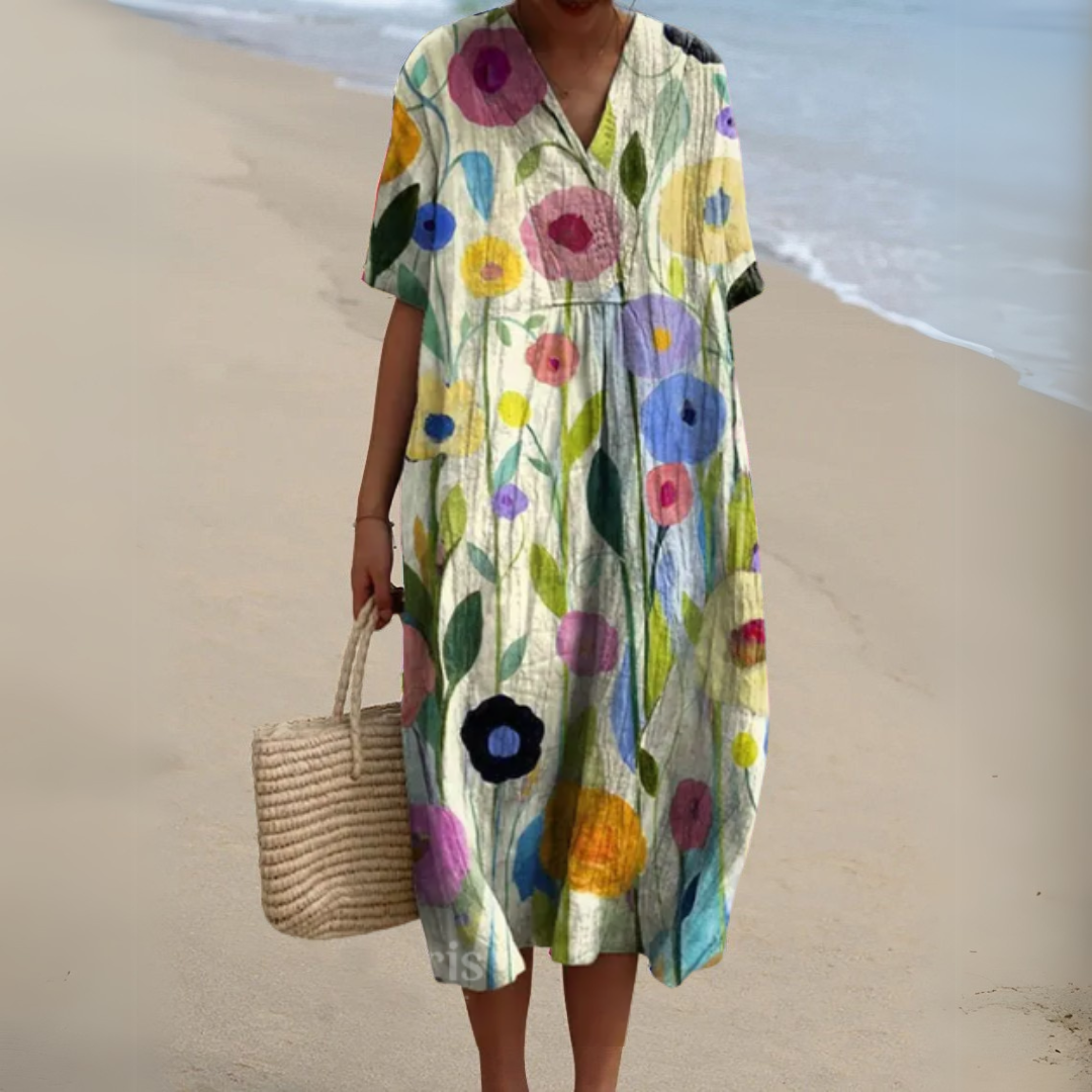 Nathalie - Vestido Floral Elegante