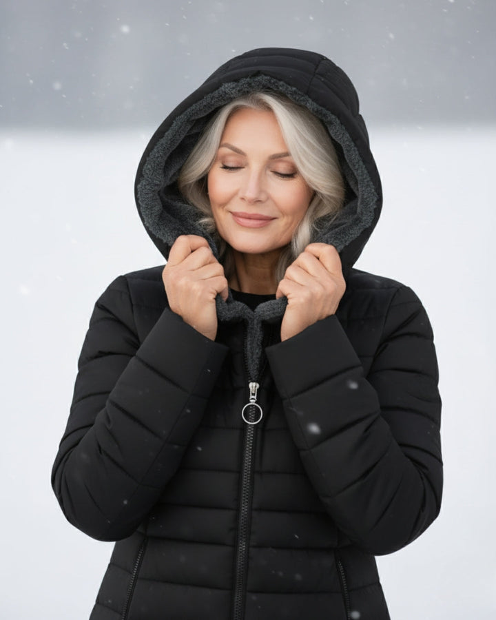 Serafina | Plumífero Elegante con Forro Polar y Corte A-Line