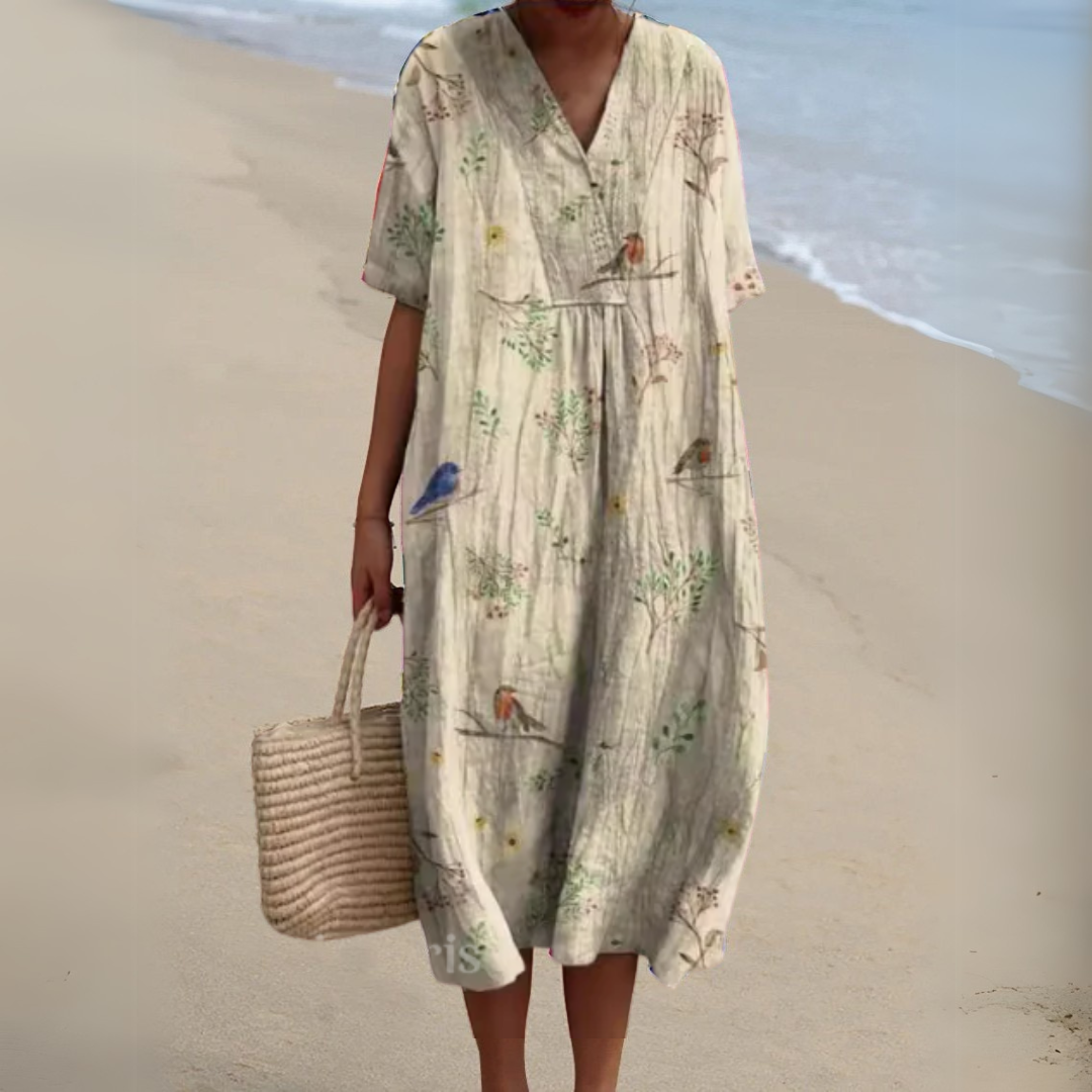 Beige neutro floral / 3XL