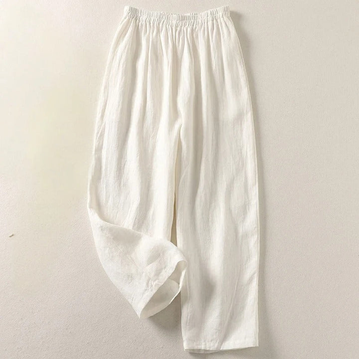Celia | Pantalón fluido de algodón y lino