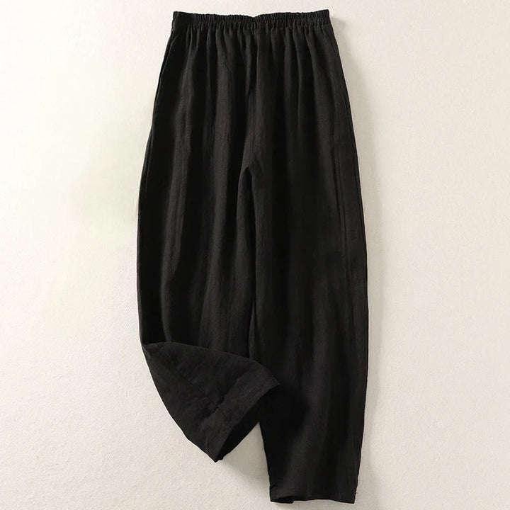 Celia | Pantalón fluido de algodón y lino