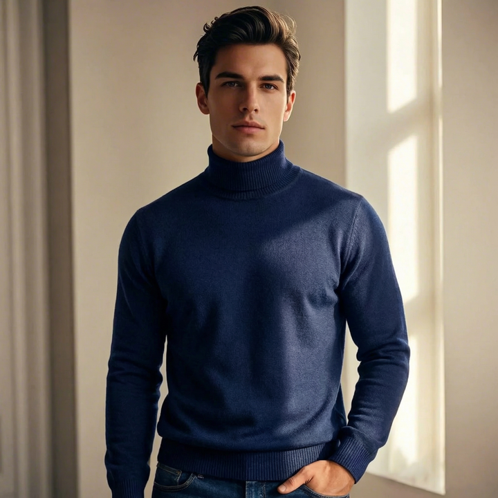 Hermenegildo | Jersey de Cuello Alto de Merino de Hombre Transpirable