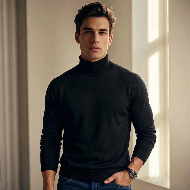 Hermenegildo | Jersey de Cuello Alto de Merino de Hombre Transpirable