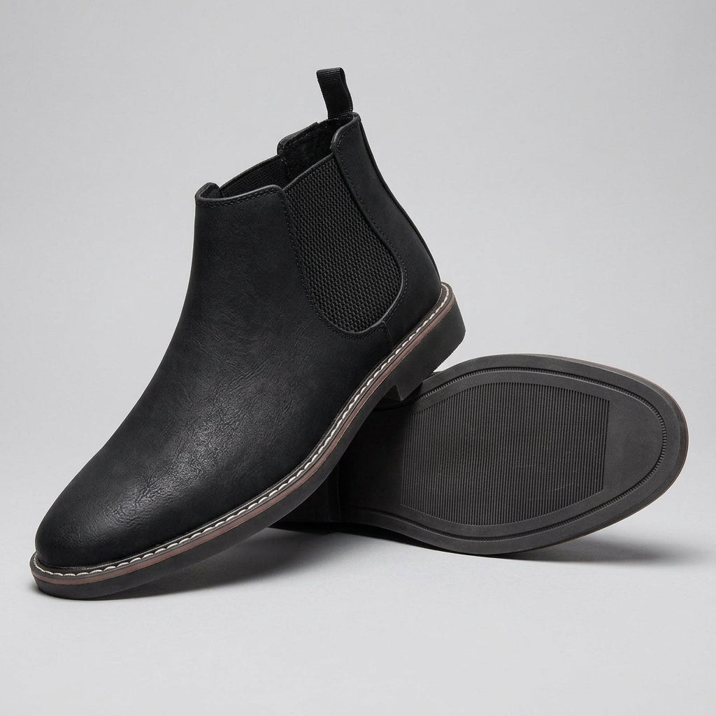 Remigio | Botines Chelsea de Hombre de Aspecto Piel Suave