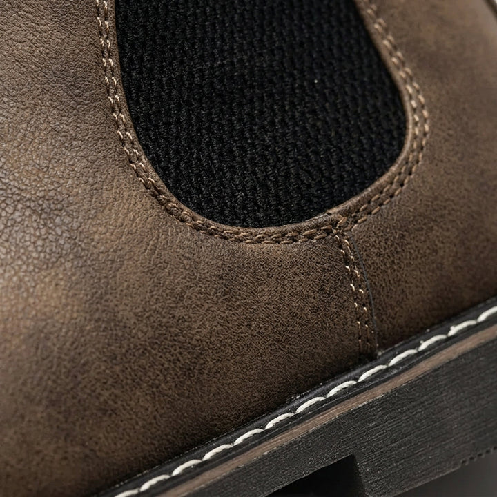 Remigio | Botines Chelsea de Hombre de Aspecto Piel Suave