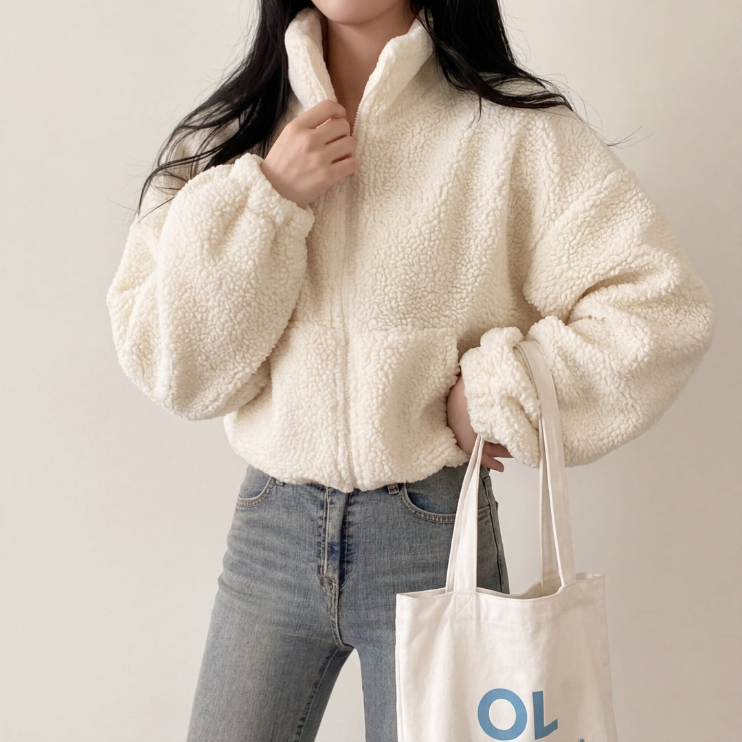 Herminda | Chaqueta Sherpa de Pelo Sintético