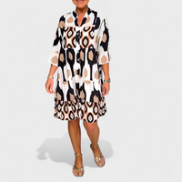 Julia | Vestido Boho con Estampado y Escote en V