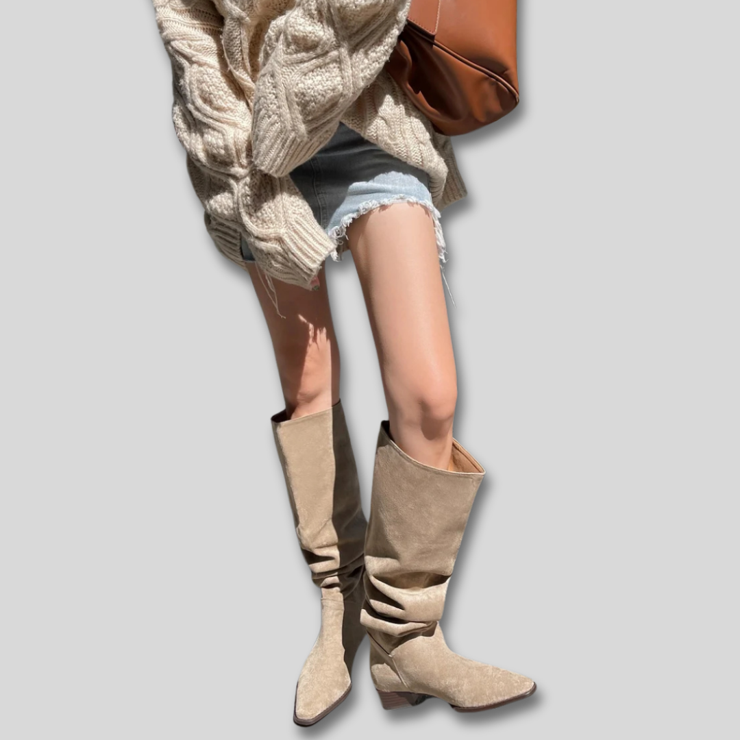 Rosaura | Botas Altas de Mujer de Ante Elegantes