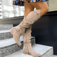 Obdulia | Botas Altas de Mujer de Ante para Otoño