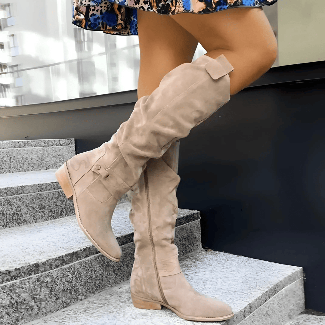 Engracia | Botas Altas de Mujer de Ante con Gracia