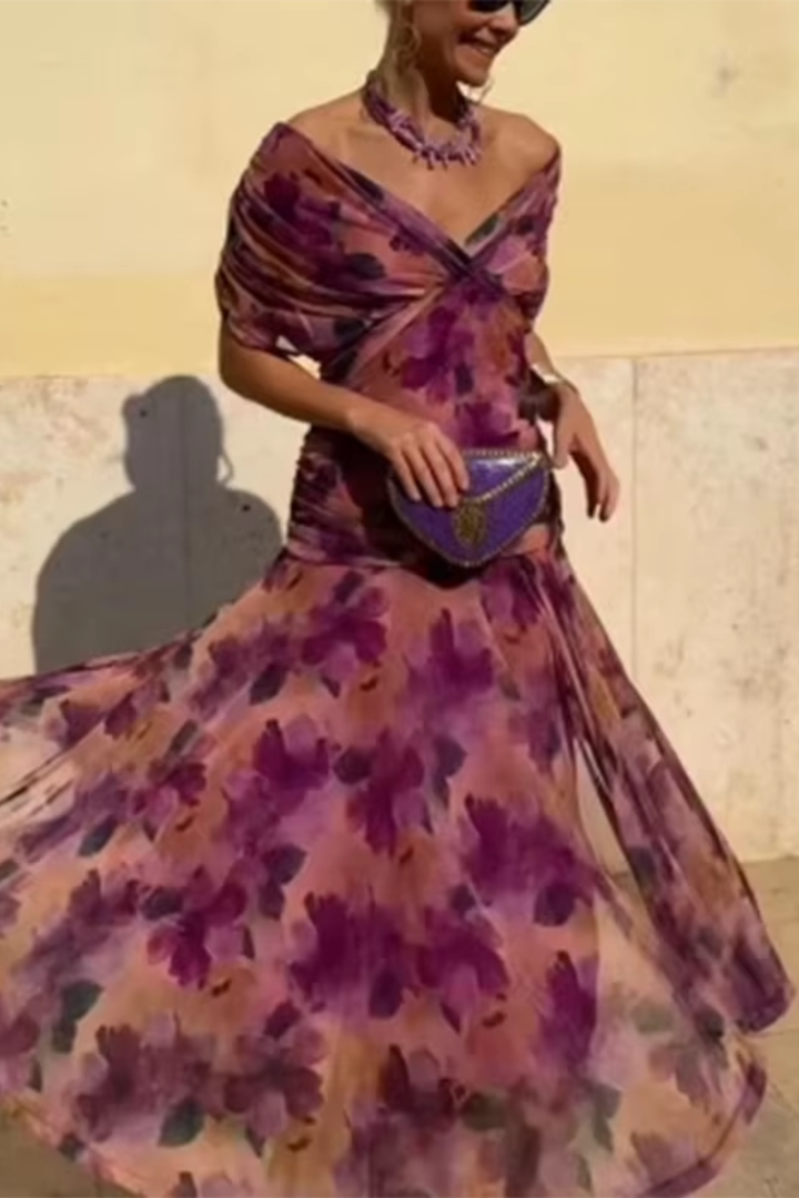 Rebeca | Vestido Maxi de Fiesta Elegante con Escote en V