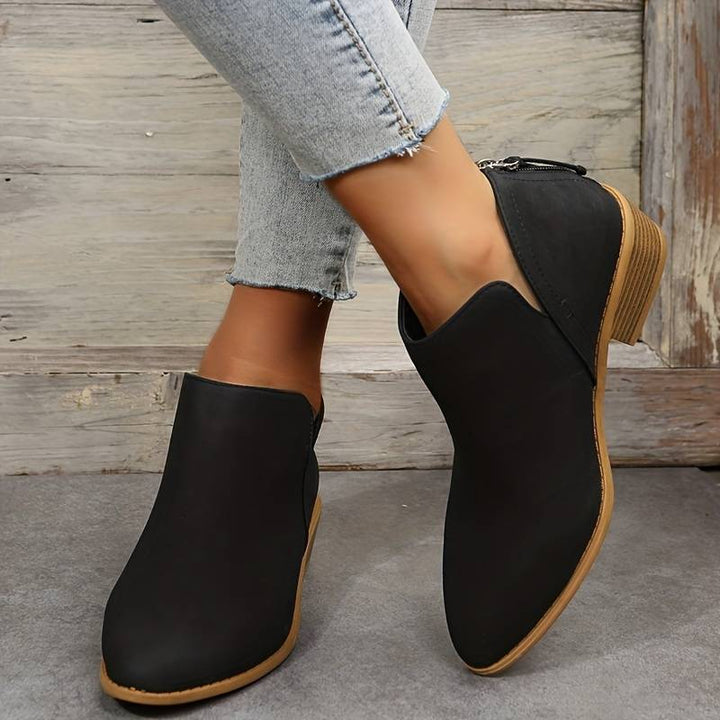 Lucrecia | Botines de Mujer sin Cordones con Tacón Bajo