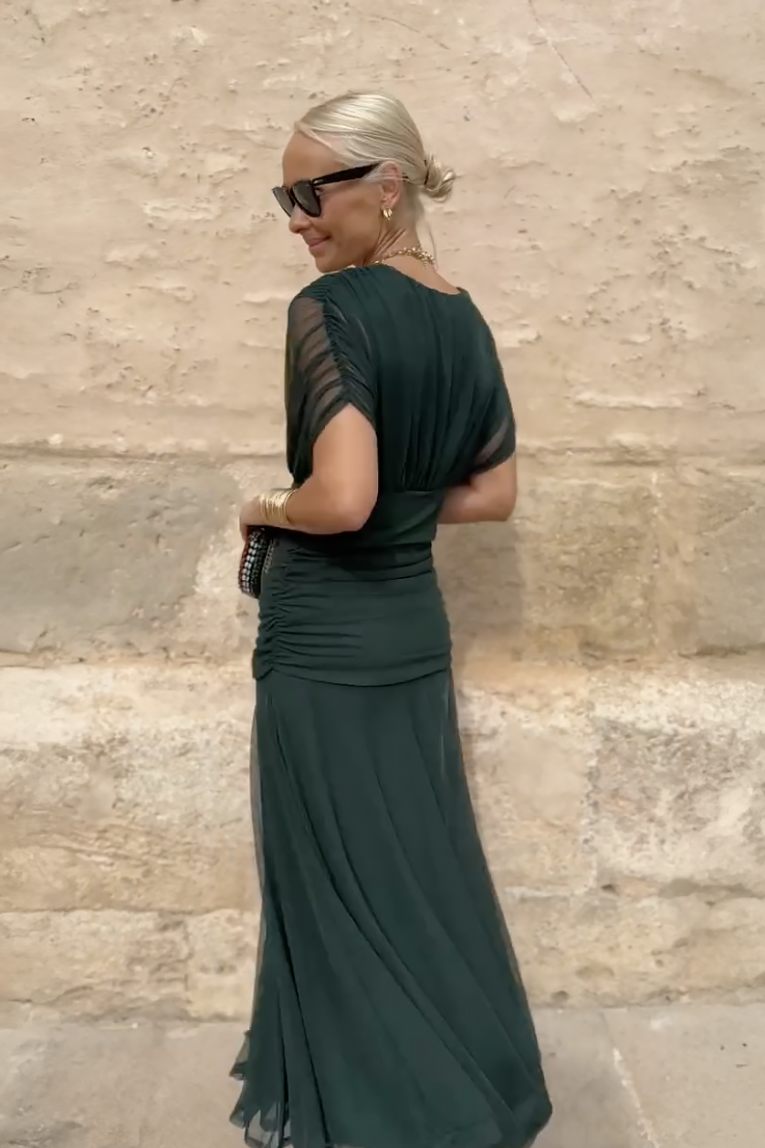 Rebeca | Vestido Maxi de Fiesta Elegante con Escote en V