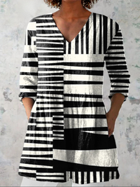 Capri | Camisa de Cuello V Largo Vintage