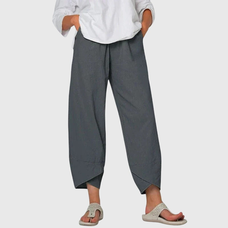 Elisa - Pantalón Ancho de Mujer Ligero y Transpirable