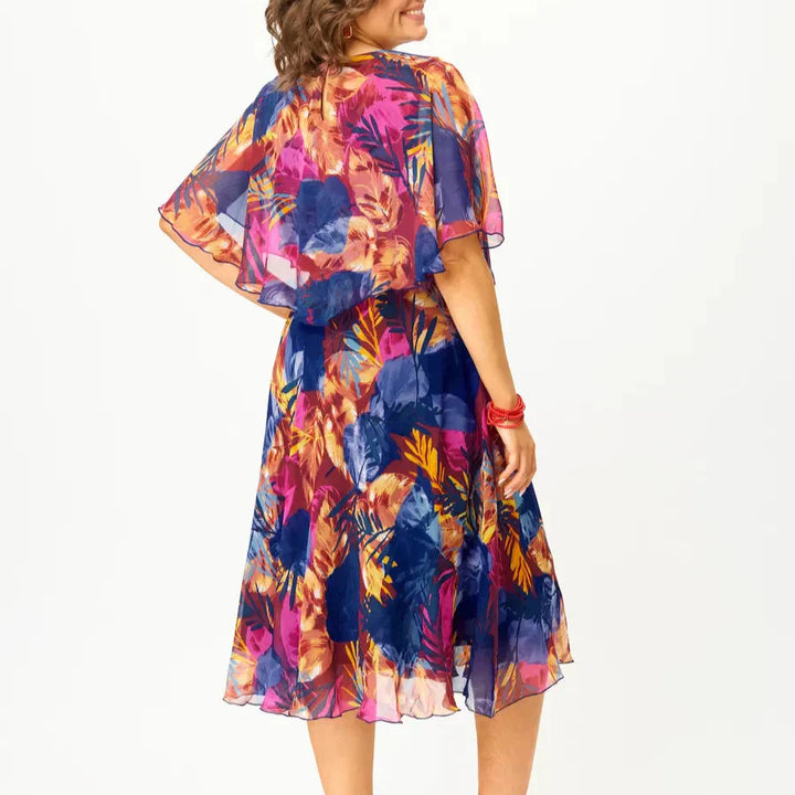 Barbara | vestido de chiffon cómodo para tallas grandes