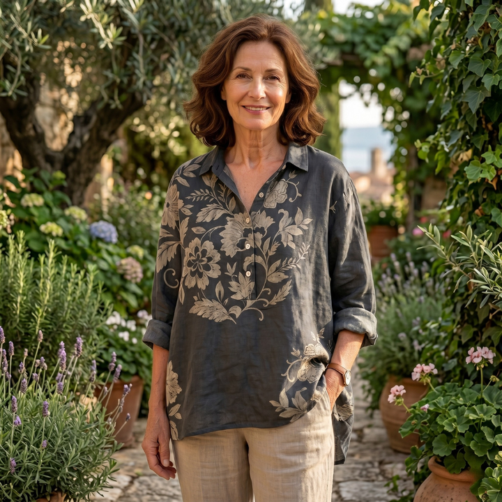 Chiara | Blusa elegante con estampado floral