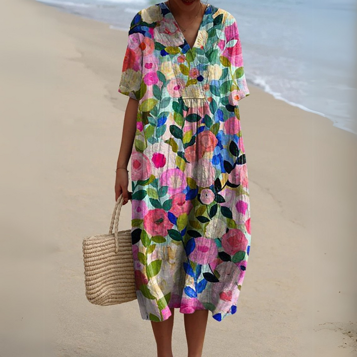 Nathalie - Vestido Floral Elegante