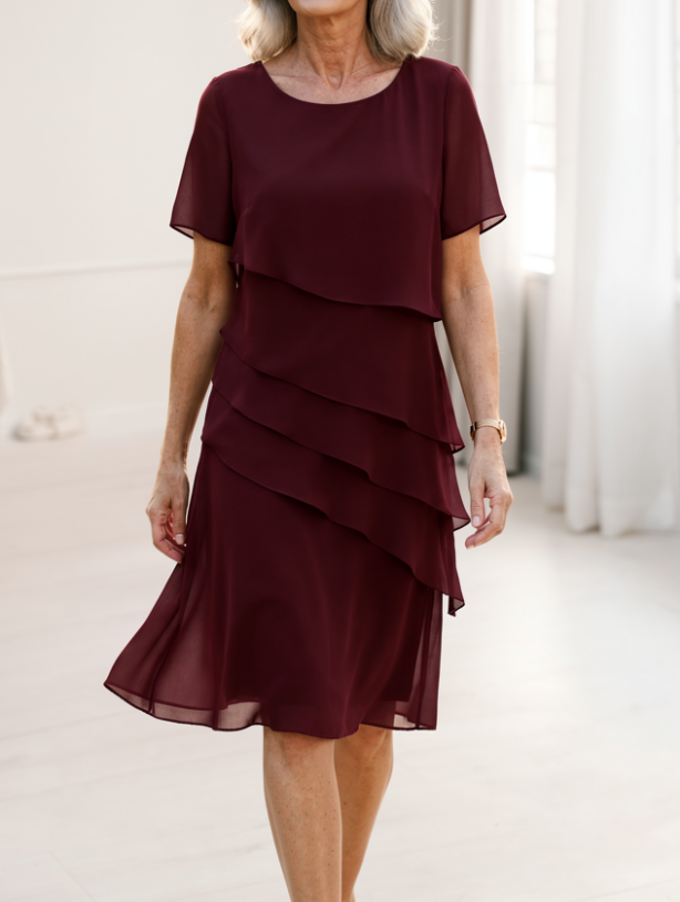 Juliette | Vestido elegante y fluido con volantes