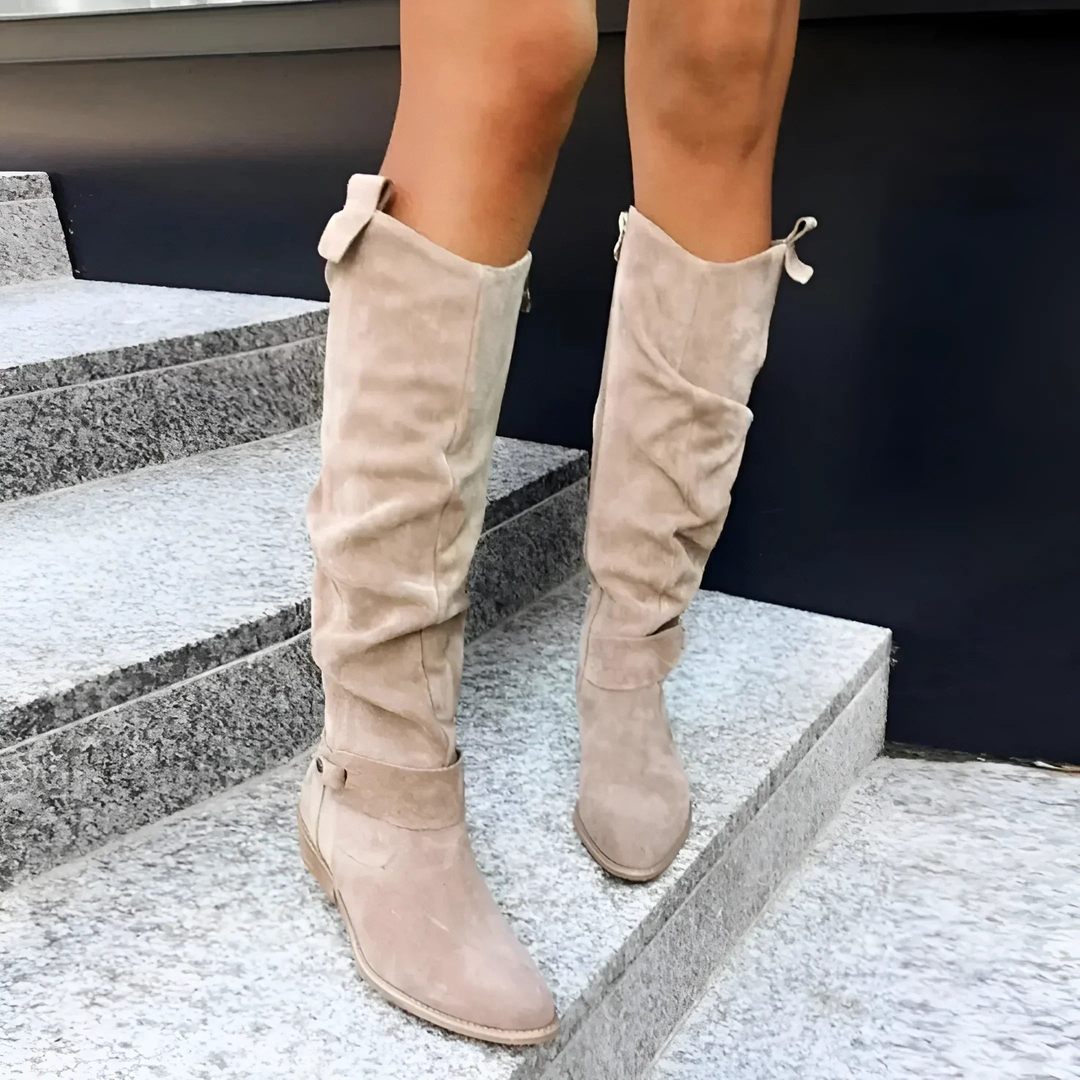 Obdulia | Botas Altas de Mujer de Ante para Otoño