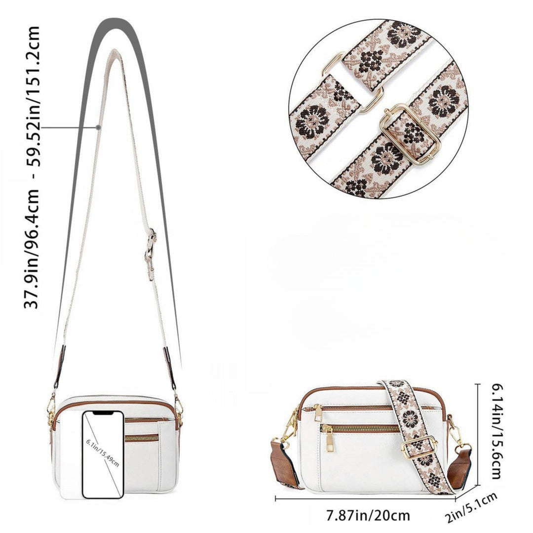 Ana | Bolso de Hombro con Correa Floral