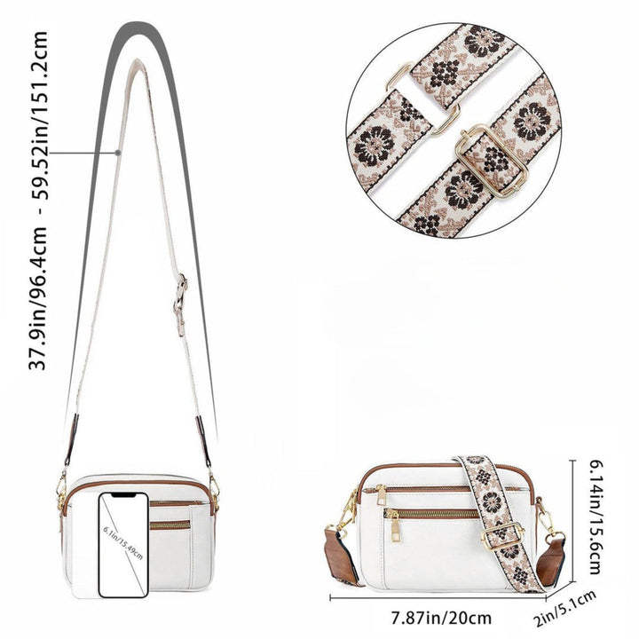 Ana | Bolso de Hombro con Correa Floral