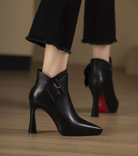 Rosalía | Botines de Mujer con Tacón y Hebilla Oversize