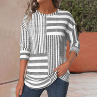 Camiseta Casual Rayada