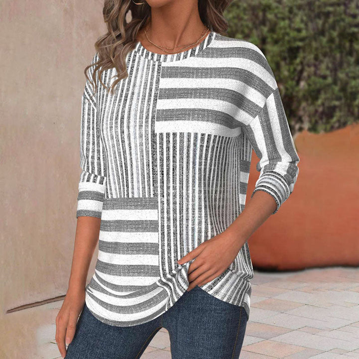 Camiseta Casual Rayada