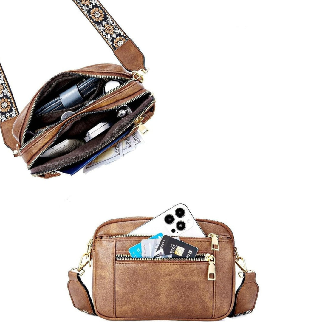 Ana | Bolso de Hombro con Correa Floral