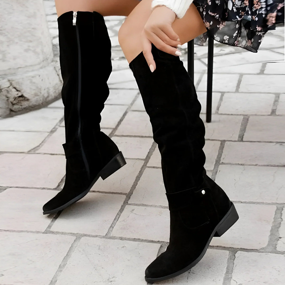 Engracia | Botas Altas de Mujer de Ante con Gracia