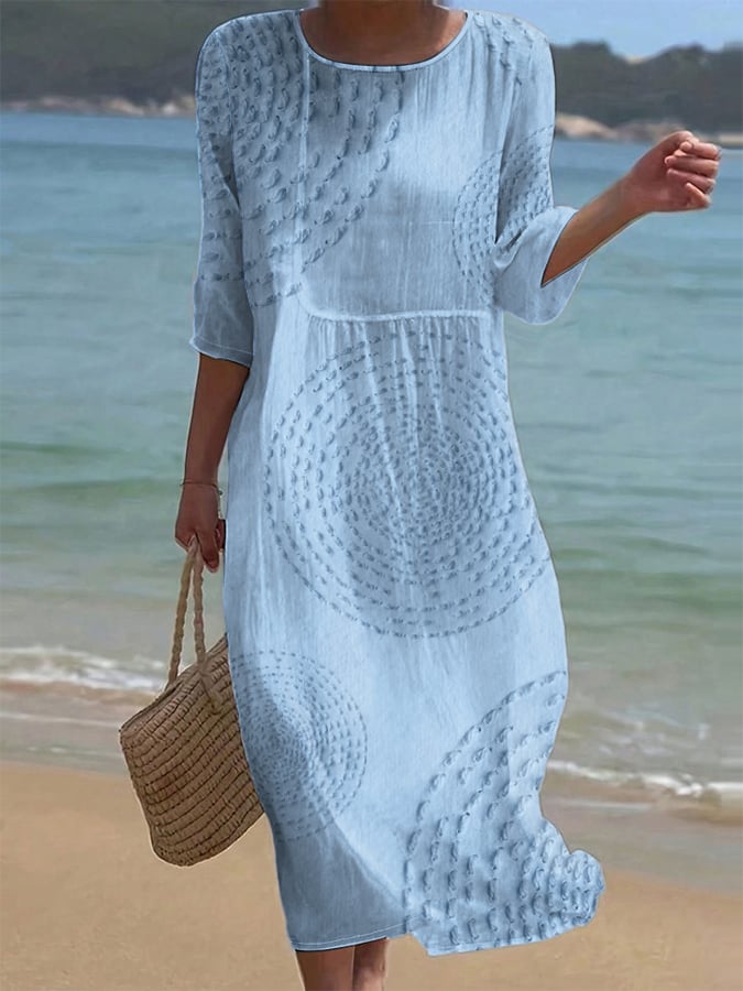 Elena | Vestido midi elegante con detalles delicados