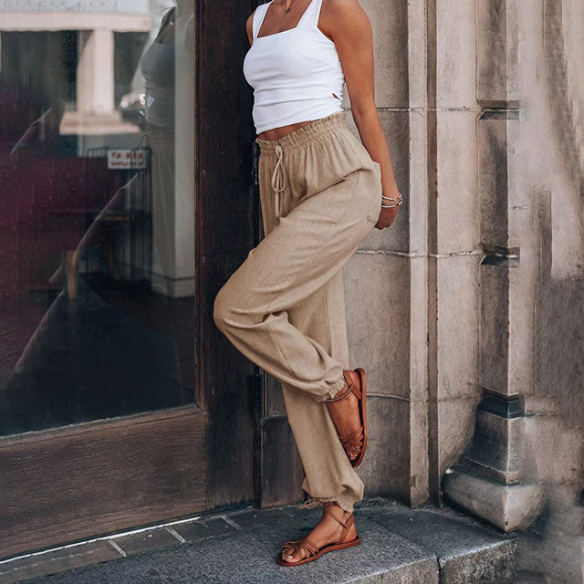 Elena | Pantalones Elegantes con Cordón