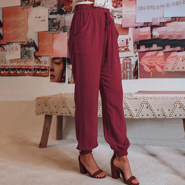 Elena | Pantalones Elegantes con Cordón