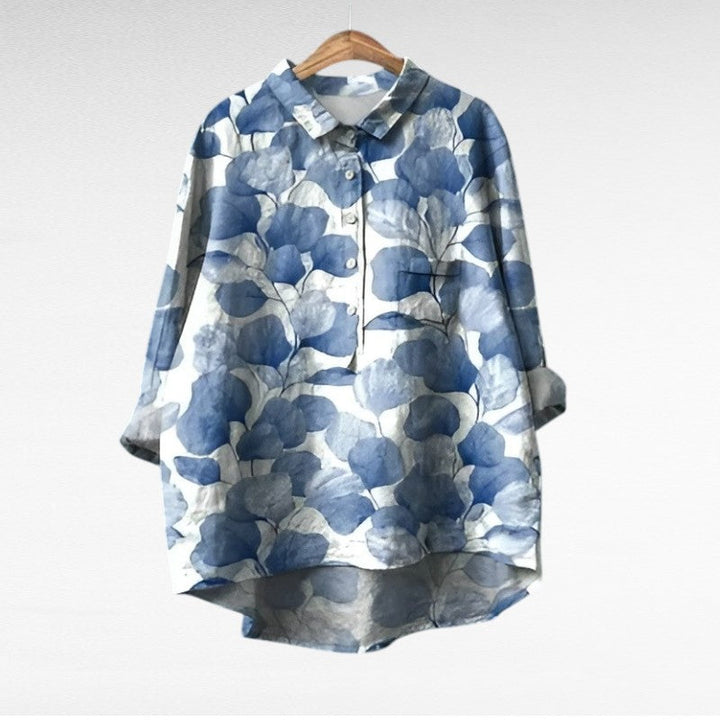 Camille | Elegante Blusa de Verano de Lino