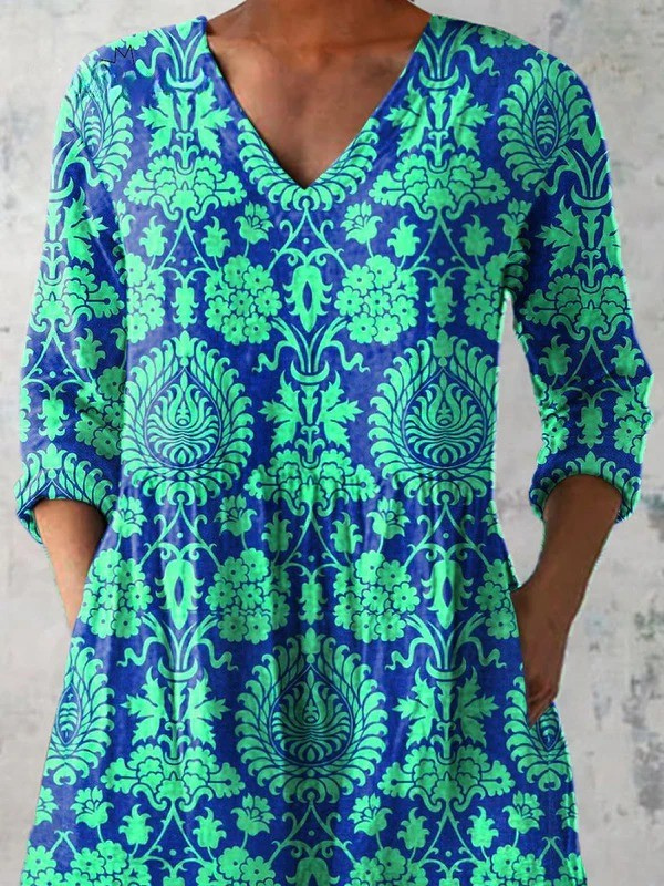 Beatrix | Camisa de Cuello V Largo Vintage