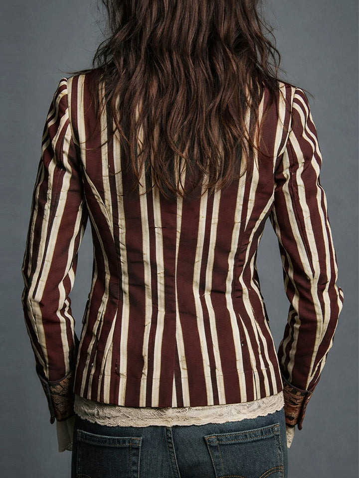 Laura | Blazer a Rayas Bohemio