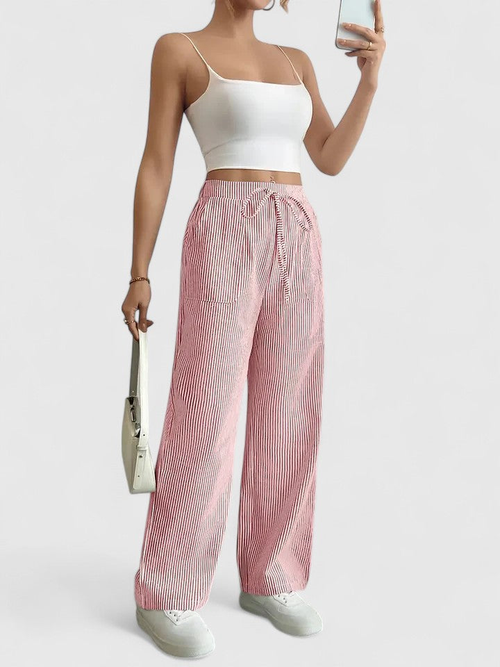 Montserrat | Pantalón Ancho de Mujer con Cintura Ajustable