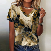 Lucía | Camiseta vintage degradada con cuello en V