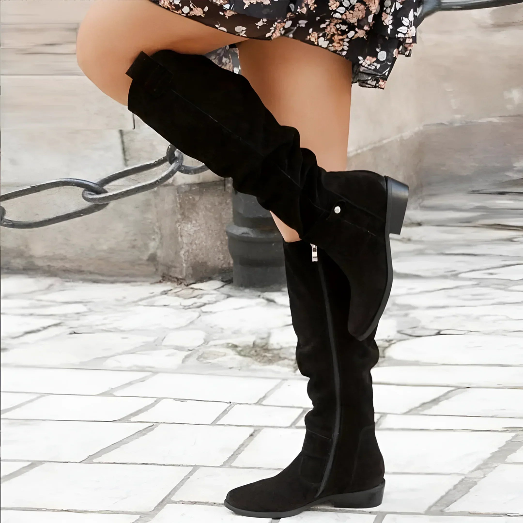 Engracia | Botas Altas de Mujer de Ante con Gracia