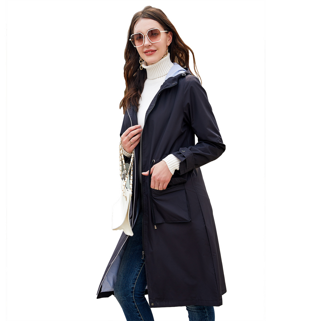Betania | Gabardina Impermeable de Mujer de Corte Clásico