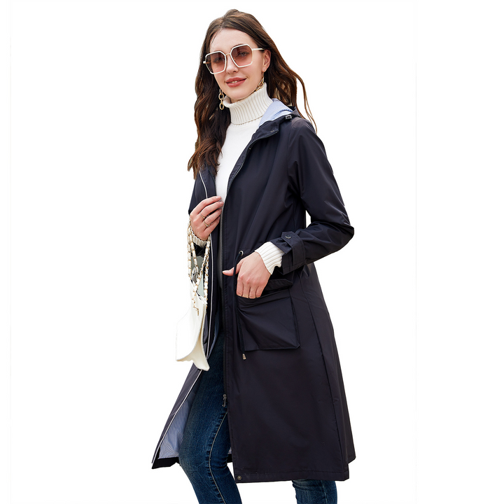 Betania | Gabardina Impermeable de Mujer de Corte Clásico