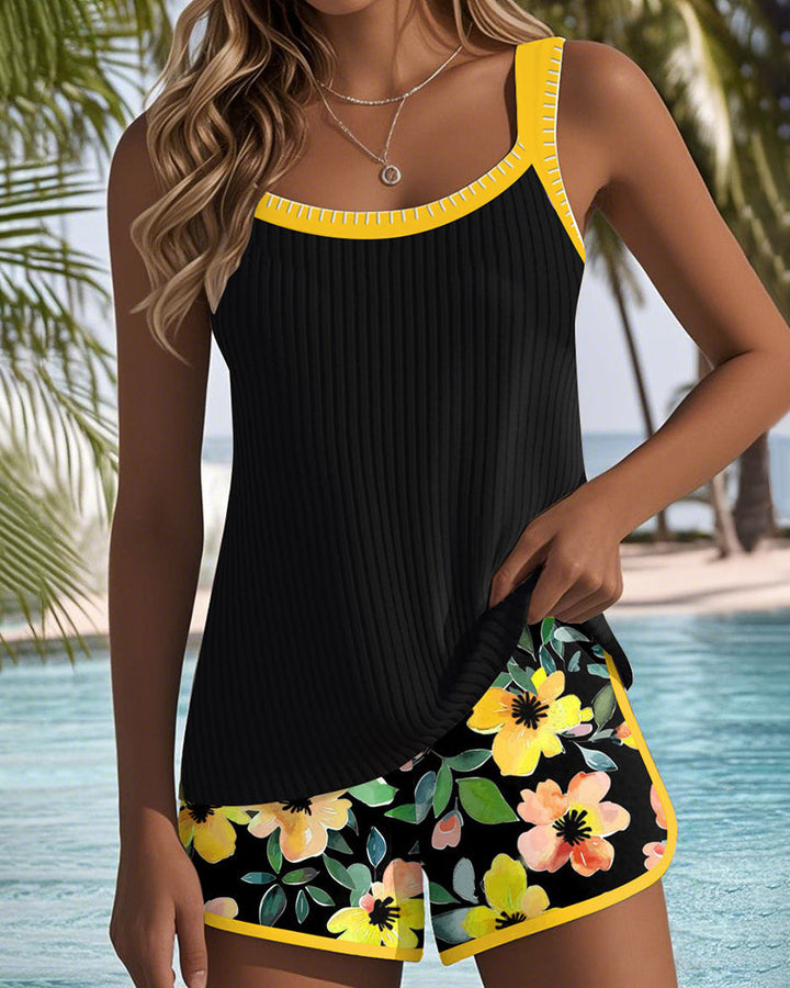 Gabriela | Tankini Elegante con Short Floral