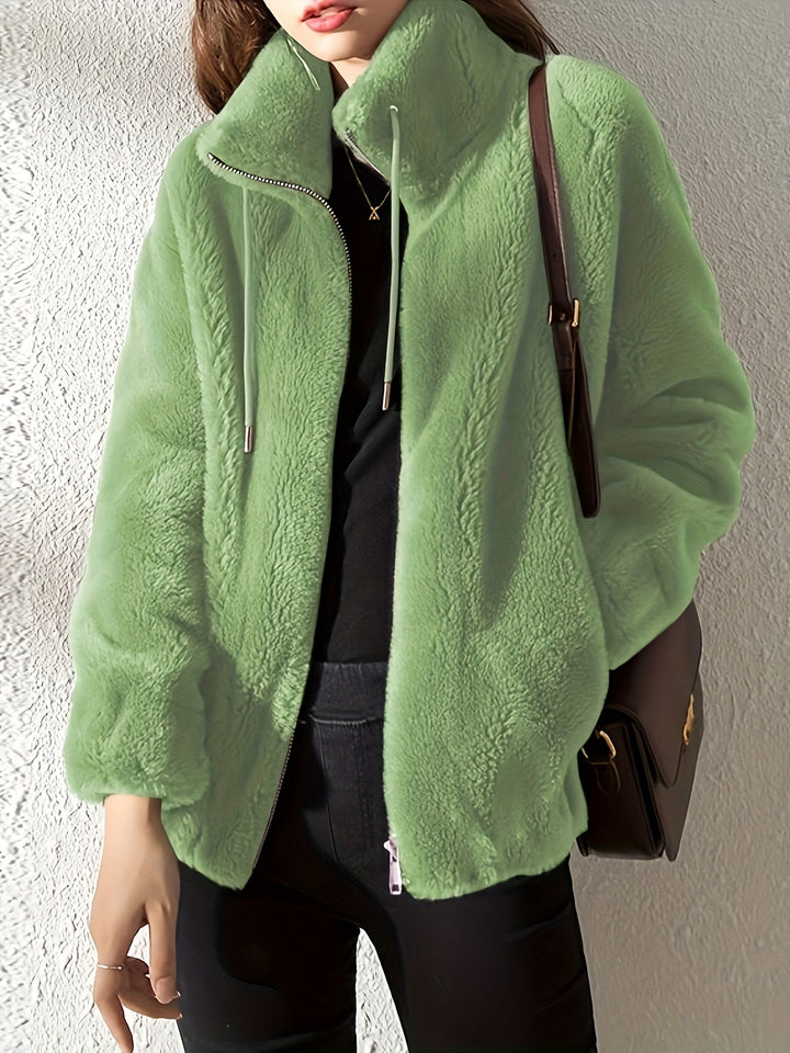 Juana | Chaqueta de Punto Alto con Cremallera